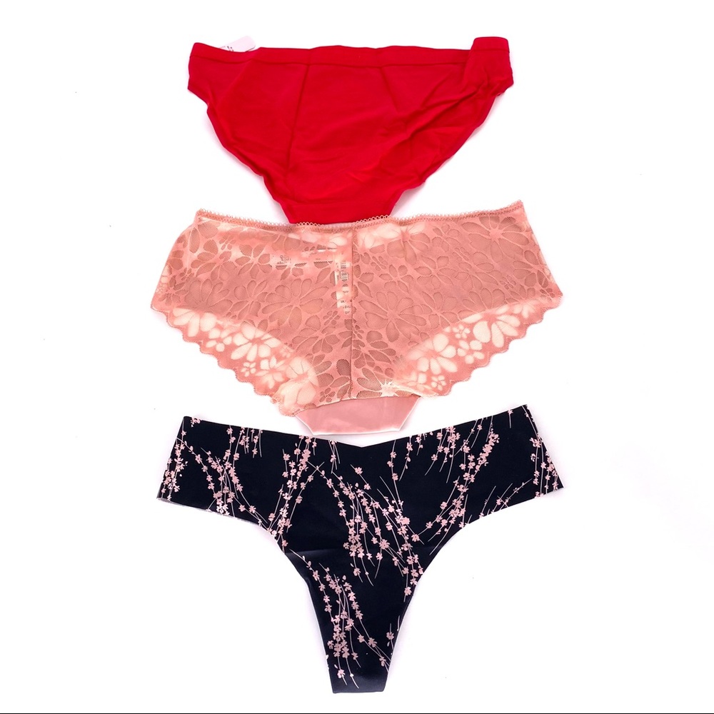 Victoria's Secret Women's 3 Pack Assorted Panties - Picture 5 of 6